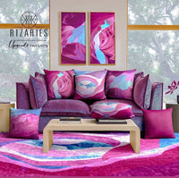 Thumbnail for Shades of Pink Throw Cushions Set of 6
