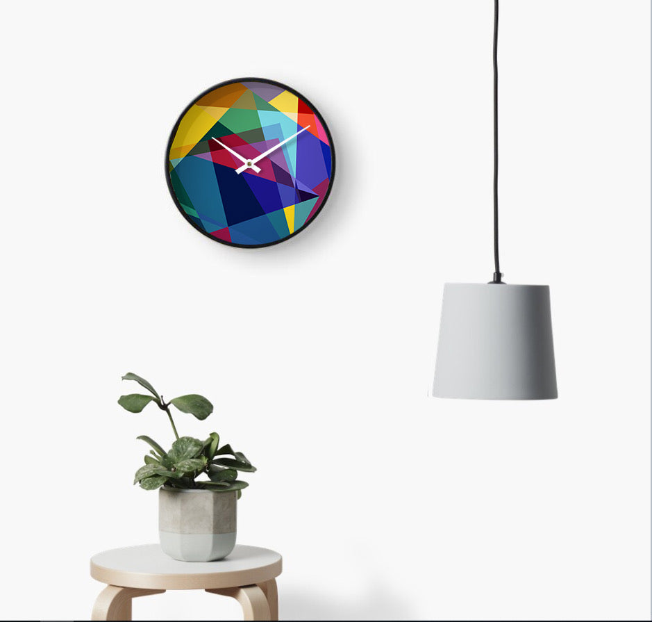 Colorful Abstract Wall Clock