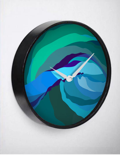 Teal Sky Wall Clock