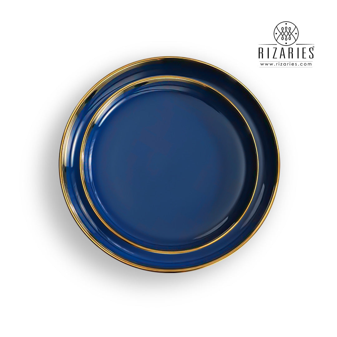 Blue & Gold Porcelain Plate