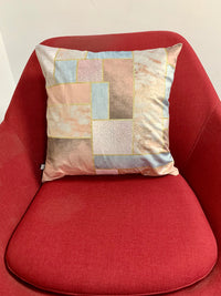Thumbnail for SuperSoft Copper Foil Geo Throw Pillow