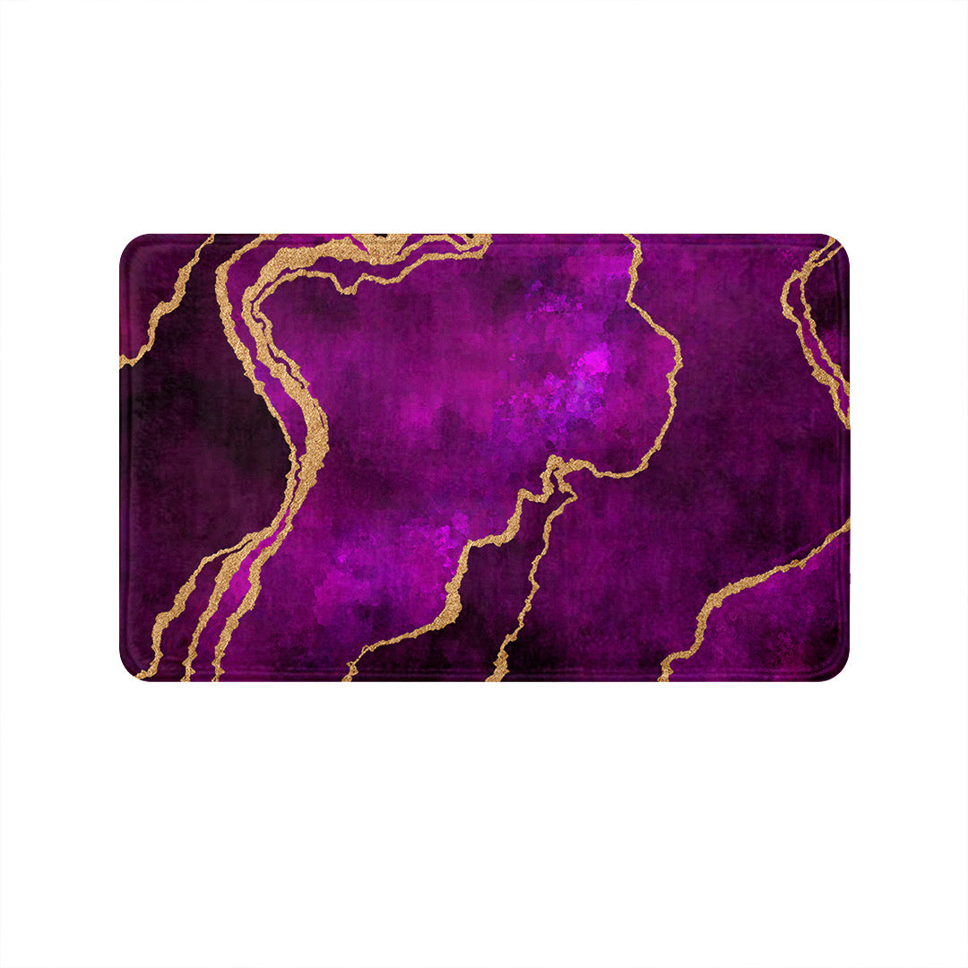 SuperSoft Purple Abstract Door Mat