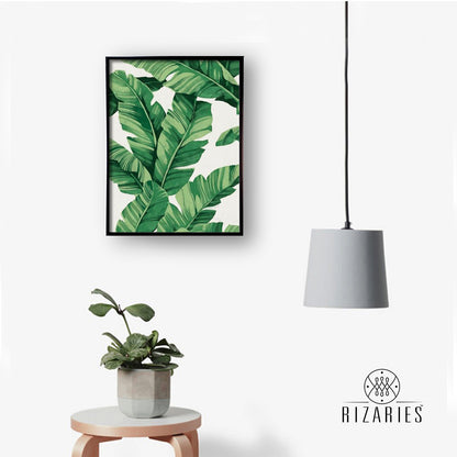 Banana Leaves Handmade Canvas Painting