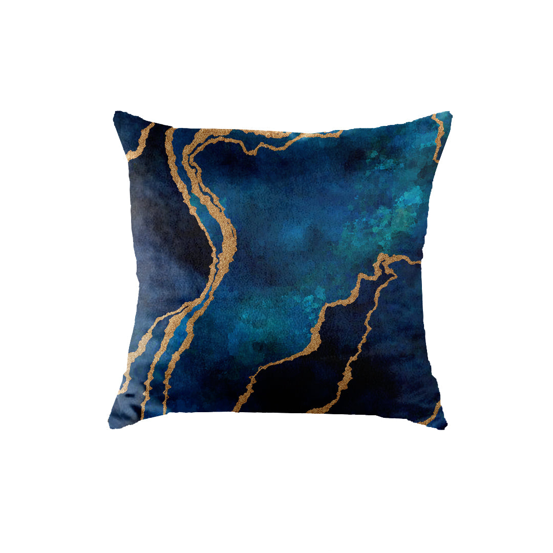 SuperSoft Blue Gold Abstract