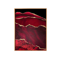 Thumbnail for Burgundy Abstract Canvas Painting