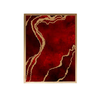 Thumbnail for Maroon Abstract Canvas Painting