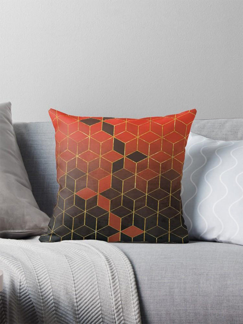 SuperSoft Orangish Red & Black Gradient Cubes