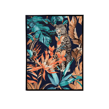 Leopard in the Jungle Handmade Canvas Painting