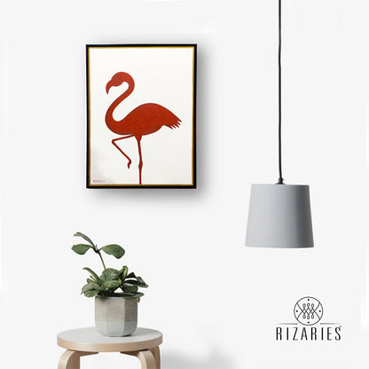 Flamingo Handmade Canvas Painting