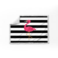 Thumbnail for Soft Pink Flamingo Sofa Blanket Throw
