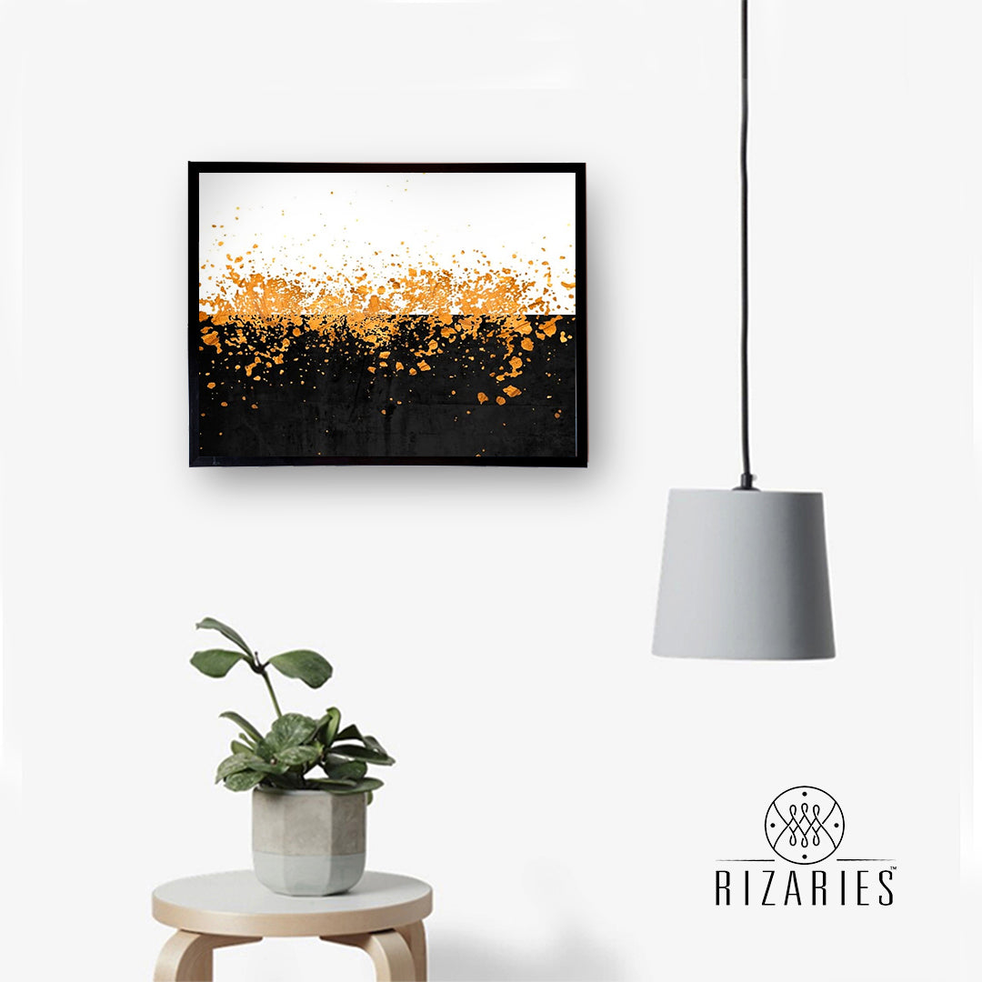 Sprinkles of Gold Canvas Painting