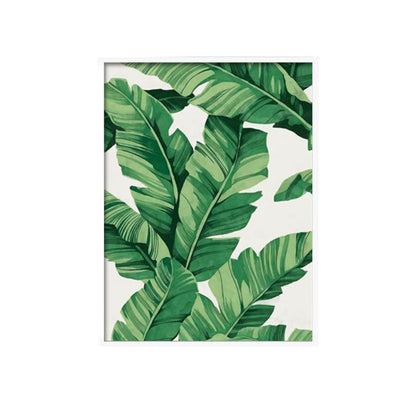 Banana Leaves Handmade Canvas Painting