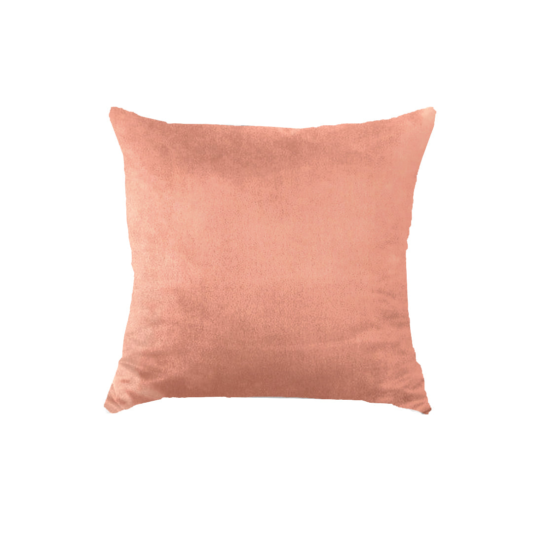 SuperSoft Plain Peach Pink Throw Pillow