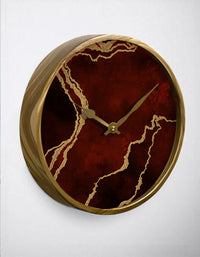 Thumbnail for Burgundy Abstract Wall Clock