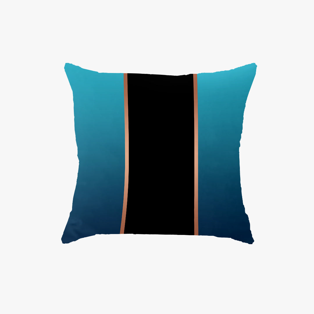 SuperSoft Teal Black Throw Pillow