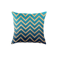 Thumbnail for SuperSoft Teal Waves Throw Pillow