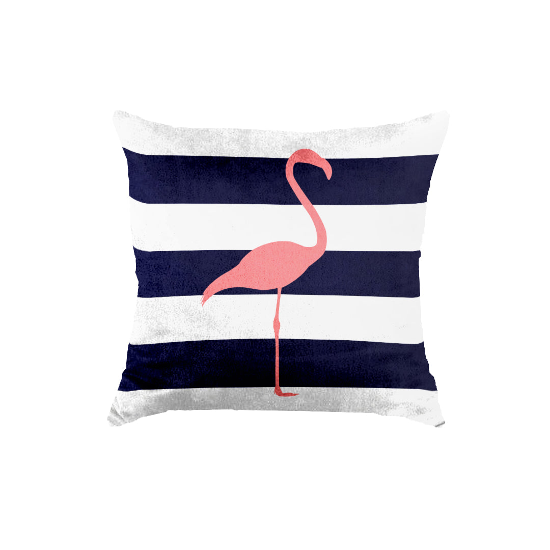 SuperSoft Flamingos Geometric Throw Pillow