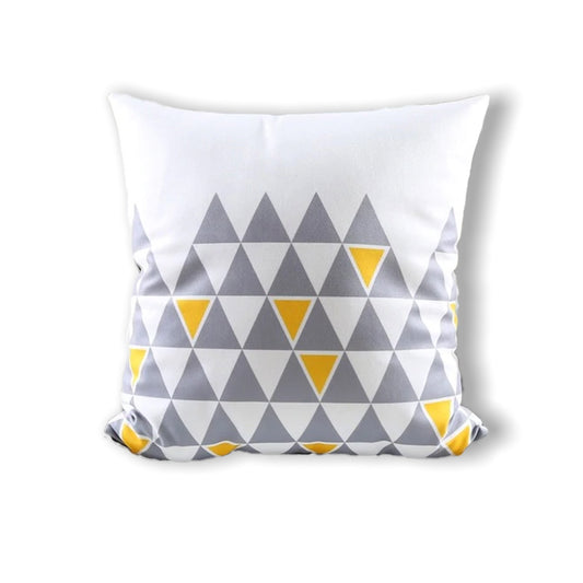 SuperSoft Grey Triangles Cushion Cover