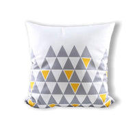 Thumbnail for SuperSoft Grey Triangles Cushion Cover