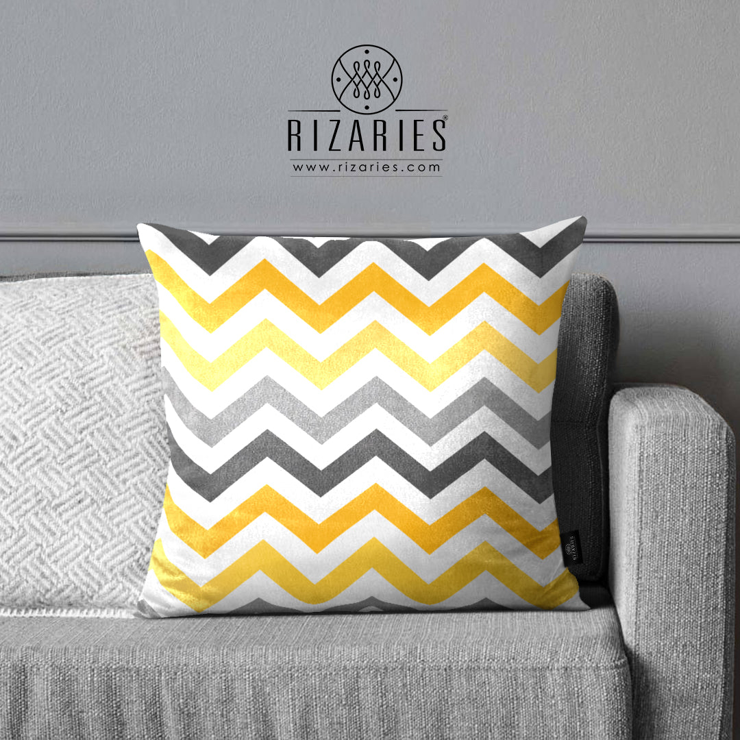 SuperSoft Yellow Gold Grey Chevron